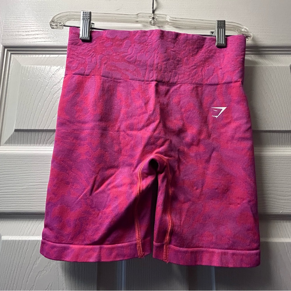 Gymshark Pink Bike Shorts with Wide Waistband
